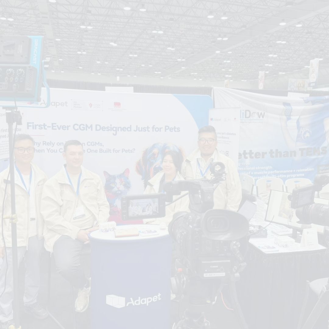 image of a product launch event with Adapet team